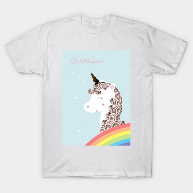 Be magical - unicorn T-Shirt by grafart